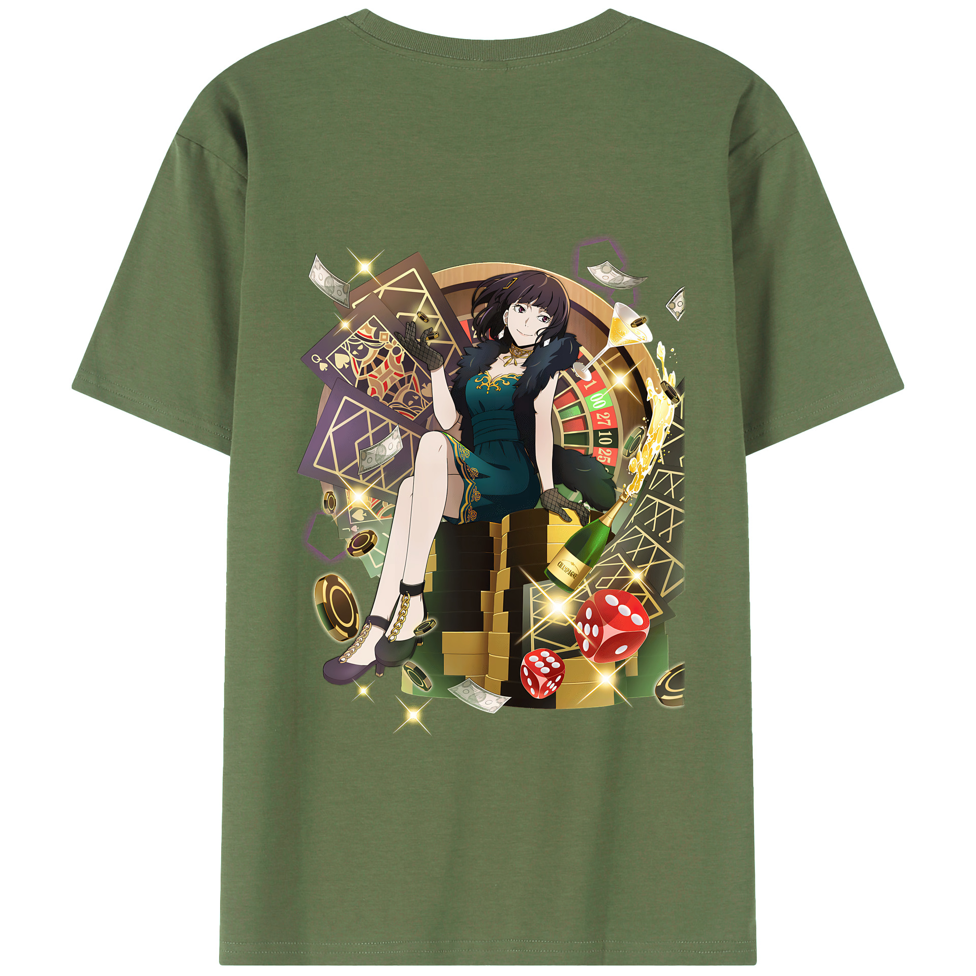 （画像用） 文豪ストレイドッグス Bungo Stray Dogs 綿100％ メンズ半袖Tシャツ（バックプリント） 通気性
